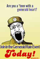 cap clothes hat its_gemerald_rain looking_at_you millitary open_mouth propaganda propaganda_poster subvariant:impish_ball uniform variant:impish_soyak_ears variant:markiplier_soyjak // 720x1063 // 243.9KB