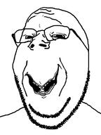 glasses soyjak stubble subvariant:wholesome_soyjak uncanny variant:gapejak // 600x800 // 62.8KB