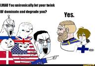brainlet chad crying flag:denmark flag:european_union flag:finland flag:russia flag:sweden flag:united_kingdom flag:united_states ifunny pointing text trend:aryan twinkjak variant:chudjak // 1080x753 // 553.8KB