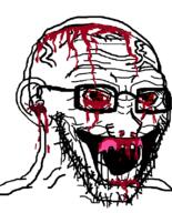 blood glasses gore schizo stubble teeth variant:soyak // 644x800 // 65.9KB