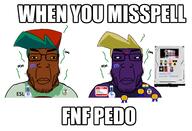 'p black blackskinaryan_(pedophile) discord discord_logo_facial_mark facial_mark fnf_pedo shitskin subvariant:chudplier variant:chudjak variant:markiplier_soyjak // 3168x2160 // 953.0KB