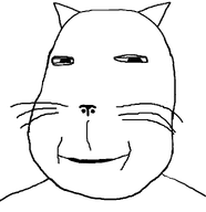 animal cat ear eyelids series:animaljaks series:fusionjaks smile snout soyjak subvariant:impish_meowjak subvariant:masscholar subvariant:massjak subvariant:massmeowjak subvariant:scholar subvariant:wholesome_soyjak template transparent_background variant:gapejak whisker // 1109x1146 // 20.5KB