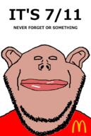 711 amerimutt its_over mcdonalds mutt pun red_shirt subvariant:impish_amerimutt subvariant:impish_front text united_states variant:impish_soyak_ears // 627x932 // 25.9KB