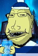 asian aurora_borealis beer clothes ear finland flag flag:finland hand hat lips long_drink merge mutt open_mouth series:fusionjaks shading stubble subvariant:masscholar subvariant:massjak subvariant:scholar subvariant:wholesome_soyjak teeth variant:gapejak yellow_skin // 1109x1641 // 621.6KB