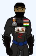 Warrior-Z(user) arab batman brown_skin god_of_war india iraq shitskin soyjak subvariant:chudjak_front variant:chudjak yellow_sclera // 2500x3900 // 1.6MB