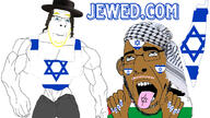 aryan aryankenazi ashkenazaryan blue_eyes brown_skin buff flag:israel flag:palestine heart israel jewBVLL jewaryan judaism palestine queen_of_hearts subvariant:nucob tongue variant:cobson yellow_hair z_(zionism) // 1600x900 // 379.9KB