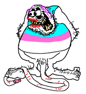big_penis blood crazed flag:transgender_pride_flag foot full_body lipstick open_mouth penis pink_hair pubic_hair rat_fink scar self_harm teeth toenail tranny transgender_flag transparent_background ugly variant:ratjak // 514x564 // 27.4KB