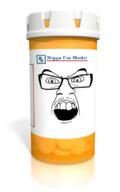 angry glasses meds mustache open_mouth soyjak text variant:feraljak // 500x800 // 174.9KB