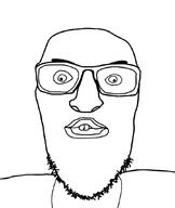 cleft_palate glasses soyjak stubble teeth variant:unknown // 738x873 // 71.4KB