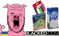animal blacked ear flag glasses mustache nigger open_mouth pig pigger pink_skin snout soy soyjak stubble tail variant:a24_slowburn_soyjak yellow_teeth // 630x384 // 197.7KB