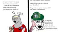 2soyjaks 4chan antenna button clothes comic funko_pop glasses kekistan npc orange_eyes reddit soy soyjak soylent stubble subvariant:npc_soyak text variant:soyak // 1600x900 // 563.2KB