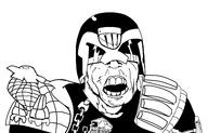 angry armor badge clothes eagle helmet judge_dredd open_mouth redraw soyjak variant:feraljak visor // 2285x1467 // 155.0KB