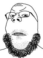angry glasses neckbeard shaved soyjak stubble variant:gapejak // 600x800 // 93.5KB