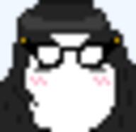 faceless female glasses hair tanmoji variant:soytan // 32x31 // 626