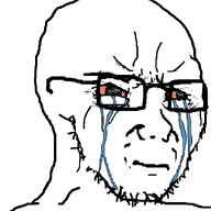 bloodshot_eyes crying glasses soyjak stubble variant:soyak // 641x730 // 9.2KB