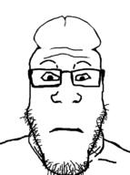 bwc glasses penis pornographic_content stubble subvariant:neutralplier variant:markiplier_soyjak // 591x793 // 92.2KB