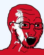 british england flag flag:kent glasses kent looking_to_the_right open_mouth red_skin soyjak stubble transparent_background united_kingdom variant:soyak // 644x800 // 106.2KB