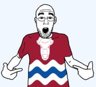 arm british bull clothes cow ear england flag flag:herefordshire glasses hair hand herefordshire open_mouth pointing soyjak stubble teeth tshirt united_kingdom variant:shirtjak // 1236x1118 // 88.6KB