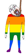 faggot flag:lgbt_pride_flag hanging meta:tagme monkeypox poop rainbow rainbow_flag variant:bernd // 1300x2540 // 154.3KB