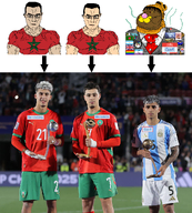 3soyjaks acne amphibian argentina bangladesh brown_eyes brown_skin chog_(user) christian_cross christianity costume dirty_clothes enbie england flag:argentina flag:bangladesh flag:morocco flag:transgender_pride_flag flag:united_kingdom flag:zoophilia_pride_flag football fpe frog fundamental_paper_education furfag furry garf_(user) garfield gigachud gravity_falls hello_my_name_is_(sticker) i_heart i_love irl larp link meta:namefags meta:revjak morocco morostein_(user) muscles mutt nas:pepe necktie pepe pepe_the_frog pink_nose rainbow shitskin shroom shroomcuck smile soccer soyjak_forum stink_lines stinky string subvariant:mexiaryan subvariant:muscular_chud sweating termitesilva_(user) tranny trophy tuxedo utubetrollspolice variant:chudjak variant:meximutt world_cup yellow_eyes zoophile // 935x1035 // 1.0MB