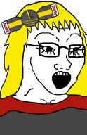 badge female femjak glasses hair hair_ribbon kate kate_hikes nate ribbon subvariant:female_soyak variant:soyak yellow_hair // 644x1000 // 69.9KB