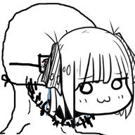 4chan :3 anime bloodshot_eyes crying female glasses hair mask open_mouth smug soyjak stubble tagme_weeb_name variant:cryboy_soyjak // 680x642 // 242.2KB