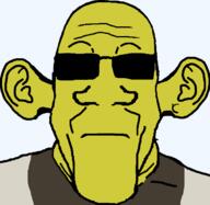 glasses neutral shades shrek subvariant:neutralplier variant:markiplier_soyjak // 674x657 // 15.0KB