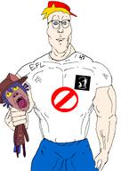 ack anti_pedophilia blue_eyes boyfriend_(friday_night_funkin') choking clothes crying efl fnf_aryan fnf_gerontophile friday_night_funkin' gun hat lightning nazism niko_(oneshot) oneshot scarf shooting symbols tongue_out trend:aryan variant:bernd variant:cobbert yellow_hair // 1126x1487 // 130.5KB