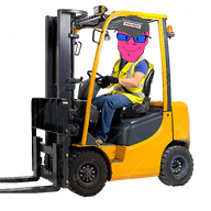 blue_eyes closed_mouth doll_(user) forklift pink_skin variant:feraljak // 2500x2500 // 4.1MB