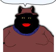 black_skin fat glowing jimbo_(namefag) meta:namefags meta:op_is_too_sleepy_to_tag nigger speech_bubble subvariant:branigger trend:glowie variant:brandon yellow_sclera // 1675x1583 // 287.2KB