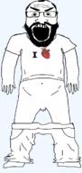 angry arm balding beard full_body glasses hand i_heart i_love meta:pornographic_content open_mouth pants_down penis shirt_with_words small_penis subvariant:obsessedchud subvariant:science_lover template tiny_penis transparent_background variant:markiplier_soyjak // 1000x2100 // 65.8KB