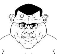 closed_mouth fat forehead_mark glasses hair happy lips looking_at_you merge nose obese series:fusionjaks subvariant:disgusting_brandoncreature variant:brandon variant:disgusting_trevorcreature // 803x768 // 39.1KB