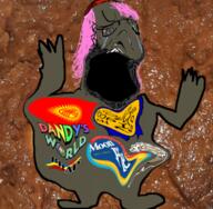 award beard black_skin bloodshot_eyes brown_troonjak clothes crying dandys_world distorted flag:kyrgyzstan glasses hair hat judaism kippah kyrgyzstan moon_pie open_mouth pink_hair poop slopjak soyjak stretched_mouth tranny variant:soyak // 782x764 // 883.4KB