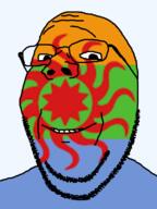 bajookieland country flag flag:bajookieland glasses looking_at_you smile soyjak stubble subvariant:wholesome_soyjak teeth tony_zaret transparent_background variant:gapejak // 600x800 // 173.2KB