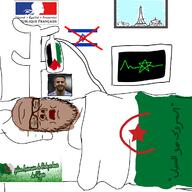 algeria angry brown_skin comatose copium crying france glasses hospital israel morocco open_mouth palestine paris polisario sandnigger soyjak stubble text variant:gapejak // 1200x1200 // 469.3KB