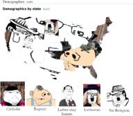 5soyjaks arm atheism baptist bible book cap catholic christianity clothes deformed ear eyelids fedora glasses hair hand hat irl_background map necktie no_eyebrows overalls priest religion robe small_eyes soyjak stubble subvariant:arkansasjak subvariant:massjak subvariant:wholesome_soyjak suit text united_states variant:a24_slowburn_soyjak variant:gapejak variant:impish_soyak_ears variant:protestantjak white_skin wig // 763x666 // 248.6KB