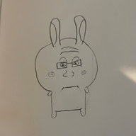 bunny_ears chiikawa cutebooru_(user) glasses irl meta:namefags neutral paper subvariant:neutralplier variant:markiplier_soyjak // 1000x1000 // 787.5KB