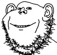 closed_mouth ear merge smile soyjak stubble variant:gapejak variant:impish_soyak_ears // 777x756 // 89.7KB