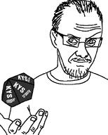 bald closed_mouth dice glasses hand variant:rolljak // 480x600 // 8.2KB