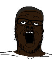 beard black_skin carl_johnson glasses grand_theft_auto:_san_andreas gta_sa hair mustache open_mouth soyjak stubble variant:a24_slowburn_soyjak video_game // 454x516 // 88.1KB