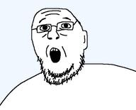 artist:garf glasses open_mouth soyjak stubble variant:unknown // 551x445 // 13.8KB