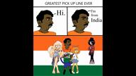 blond brown_skin buff clothes coco_(ongezellig) confidence epunk female flag:india gift_card incel incelcore india indian maya_(ongezellig) muscles music mustache mymy ongezellig orange_hair pajeet preripped shirts song subvariant:unbotheredchud subvariant:unbotheredpajeet variant:pajeetjak // 1280x720, 147.1s // 11.8MB