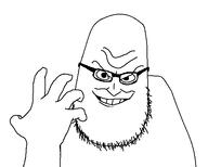 beard evil eyeglasses glasses smile syndrome_(the_incredibles) template the_incredibles variant:syndromejak // 557x446 // 9.3KB
