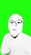 ai_generated glasses green_screen oh_when_the_saints_are_marching_in smile soyjak stubble subvariant:wholesome_soyjak variant:bernd variant:gapejak video viggle // 720x1280, 19.6s // 5.3MB