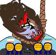 animesexual award brown_skin cuck distorted gacky hanging pedophile red_lips rope transheart trend:slopjak troon // 759x748 // 448.6KB