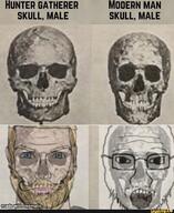 beard blue_eyes closed_mouth ear glasses ifunny mematic mustache nordic_chad open_mouth skull stubble subvariant:soyak_front variant:soyak yellow_hair // 1000x1220 // 131.3KB