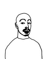 ear mustache open_mouth soyjak stubble variant:unknown // 612x816 // 16.1KB