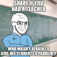 boomer chalkboard crossed_arms facebook impact_font meme old_people subvariant:soyak_(smug) teacher variant:soyak // 487x493 // 276.2KB