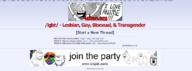 4chan advertisement angry animal baby bear confetti dance deformed ear full_body glasses grey_skin hair hand join_the_party lgbt_(4chan) meta:banner oh_my_god_she_is_so_attractive open_mouth party_hat screenshot smile snout soot_colors soyjak soyjak_party stubble subvariant:nathaniel subvariant:wholesome_soyjak sunglasses text trend:colorjak variant:a24_slowburn_soyjak variant:cobson variant:feraljak variant:gapejak variant:impish_soyak_ears variant:nojak variant:soyak // 1074x396 // 156.4KB