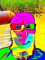 christianity closed_mouth cross distorted glasses irl_background judaism smile soyjak star_of_david stubble trend:colorjak variant:markiplier_soyjak // 600x800 // 596.6KB